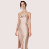 Luxurious Women&#39;s Silk Satin Sleepwear Nightdress