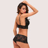 French daina Open Cup Bra &amp; Crotchless Panty Set