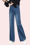 Women&#39;s Classic High Waist Wide Leg Jeans