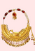 Regal Gold-Plated Bridal Nath with Elegant Chain